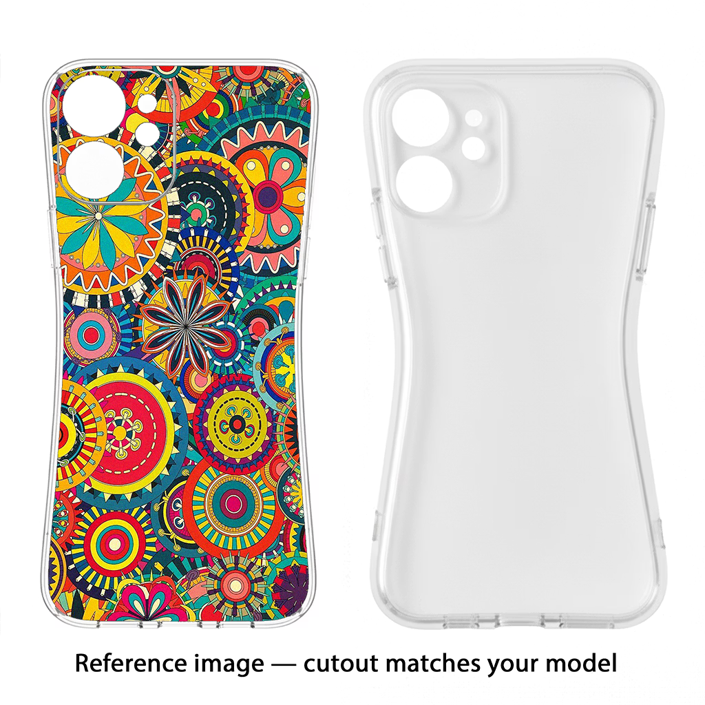 Gol Gol Art iPhone 14 Plus Back Cover - Gol Gol Art iPhone 14 Plus Soft Case Back Cover by Casekaro Gol Gol Art iPhone 14 Plus Soft Case Back Cover by Casekaro