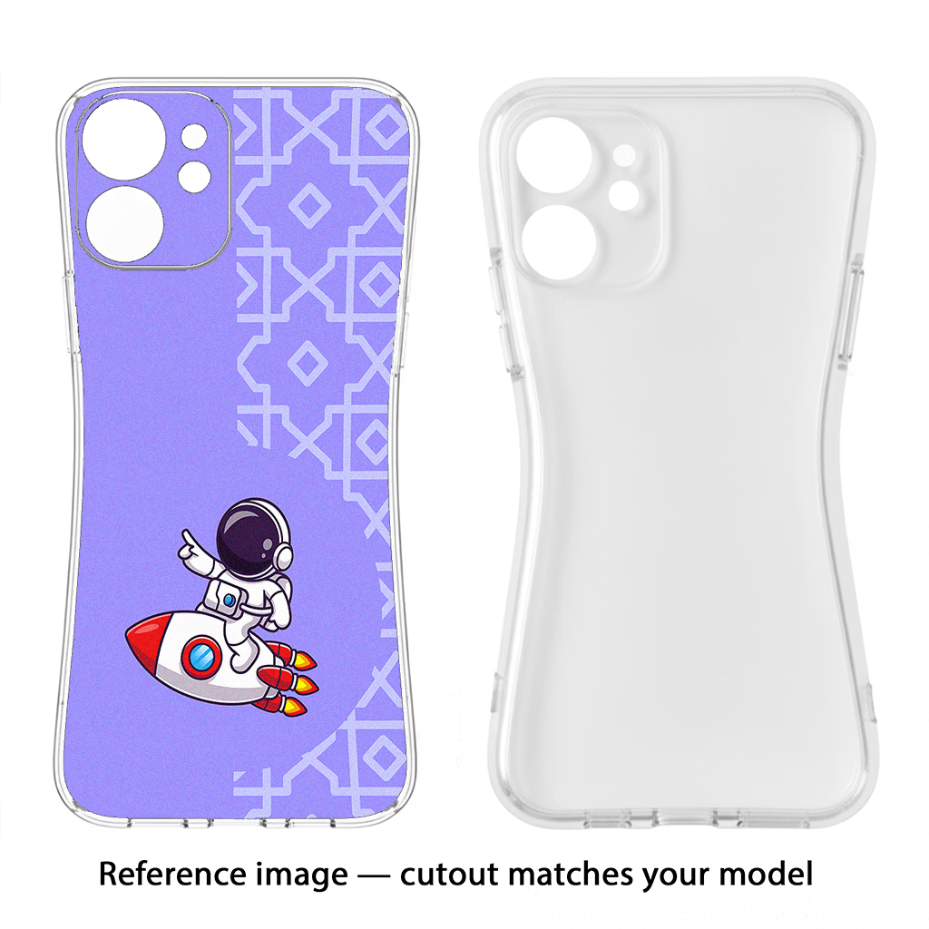 Cute Astronaut Realme 15 Back Cover - Cute Astronaut Realme 15 Soft Case Back Cover by Casekaro Cute Astronaut Realme 15 Soft Case Back Cover by Casekaro