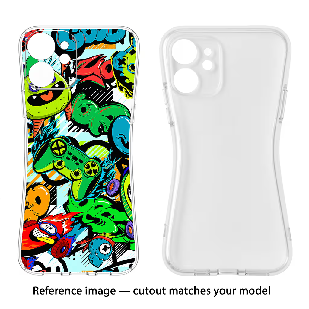 Game Doodle Poco X5 Pro 5G Back Cover - Game Doodle Poco X5 Pro 5G Soft Case Back Cover by Casekaro Game Doodle Poco X5 Pro 5G Soft Case Back Cover by Casekaro