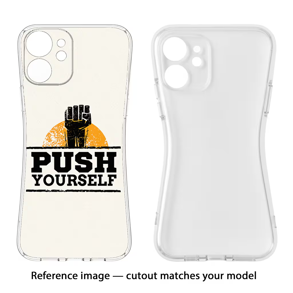 Push Yourself Vivo V5/V5s Back Cover - Push Yourself Vivo V5/V5s Soft Case Back Cover by Casekaro Push Yourself Vivo V5/V5s Soft Case Back Cover by Casekaro