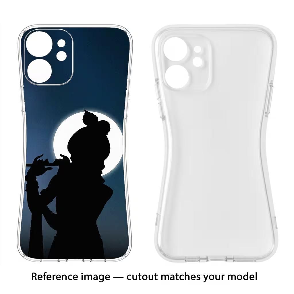 Shri Krishna Silhouette Samsung A36 5G Back Cover - Shri Krishna Silhouette Samsung A36 5G Soft Case Back Cover by Casekaro Shri Krishna Silhouette Samsung A36 5G Soft Case Back Cover by Casekaro