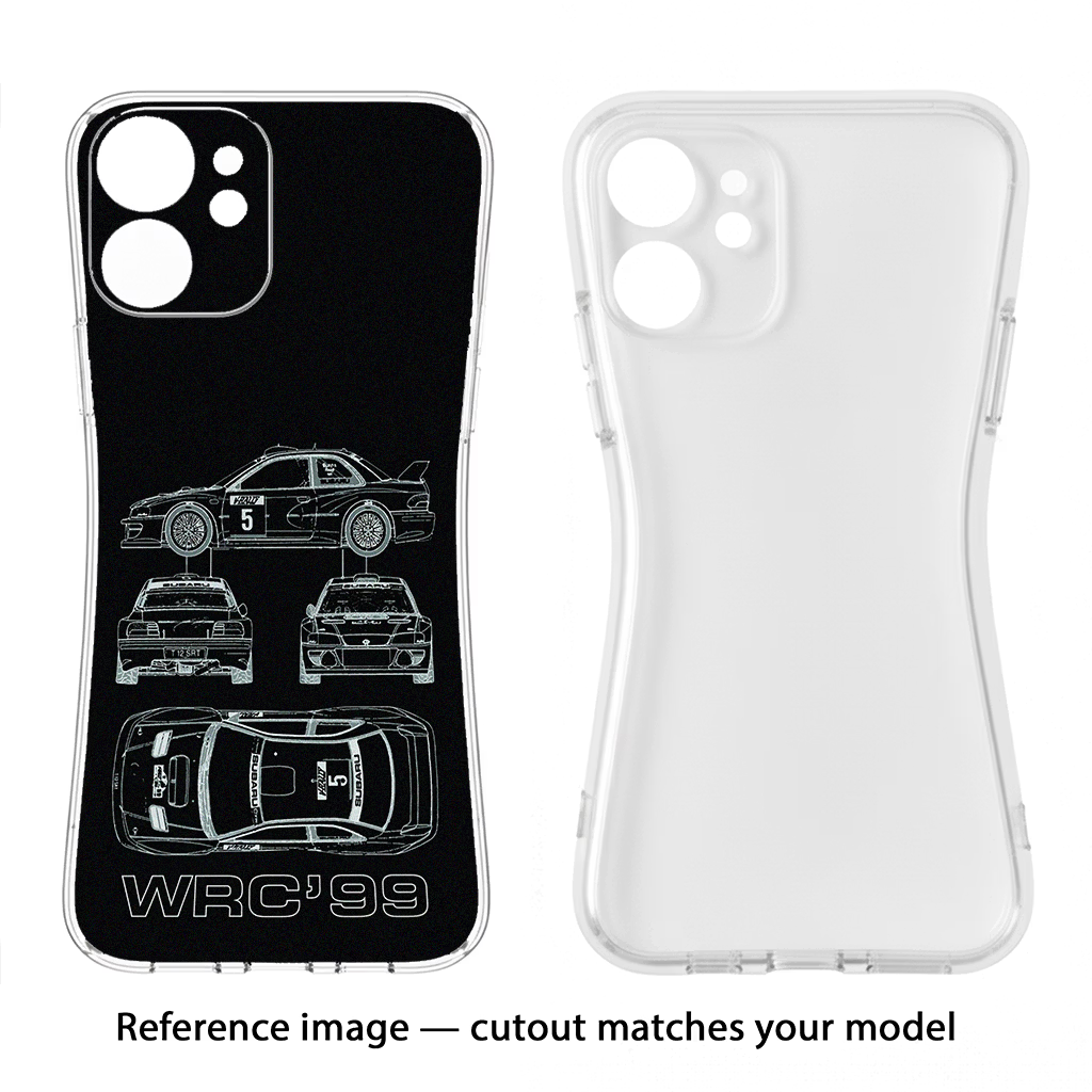 WRC'99 iPhone 16 Back Cover - WRC'99 iPhone 16 Soft Case Back Cover by Casekaro WRC'99 iPhone 16 Soft Case Back Cover by Casekaro