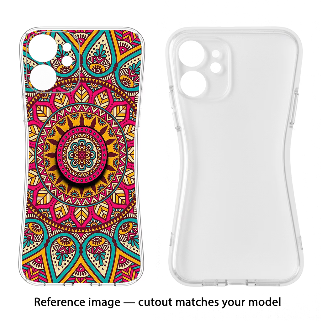 Mandala iPhone 14 Plus Pop Case - Mandala iPhone 14 Plus Pop Case by Casekaro Mandala iPhone 14 Plus Pop Case by Casekaro