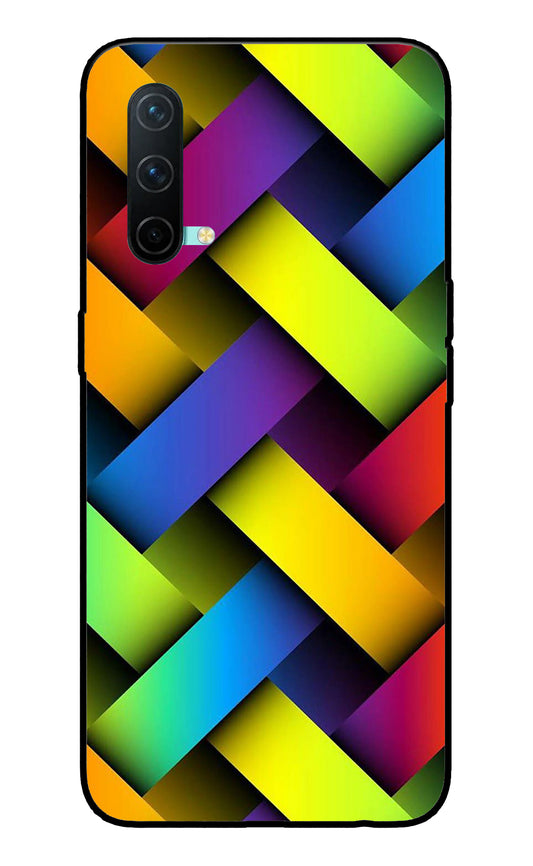 Abstract Colorful Stripes Oneplus Nord CE 5G Glass Cover
