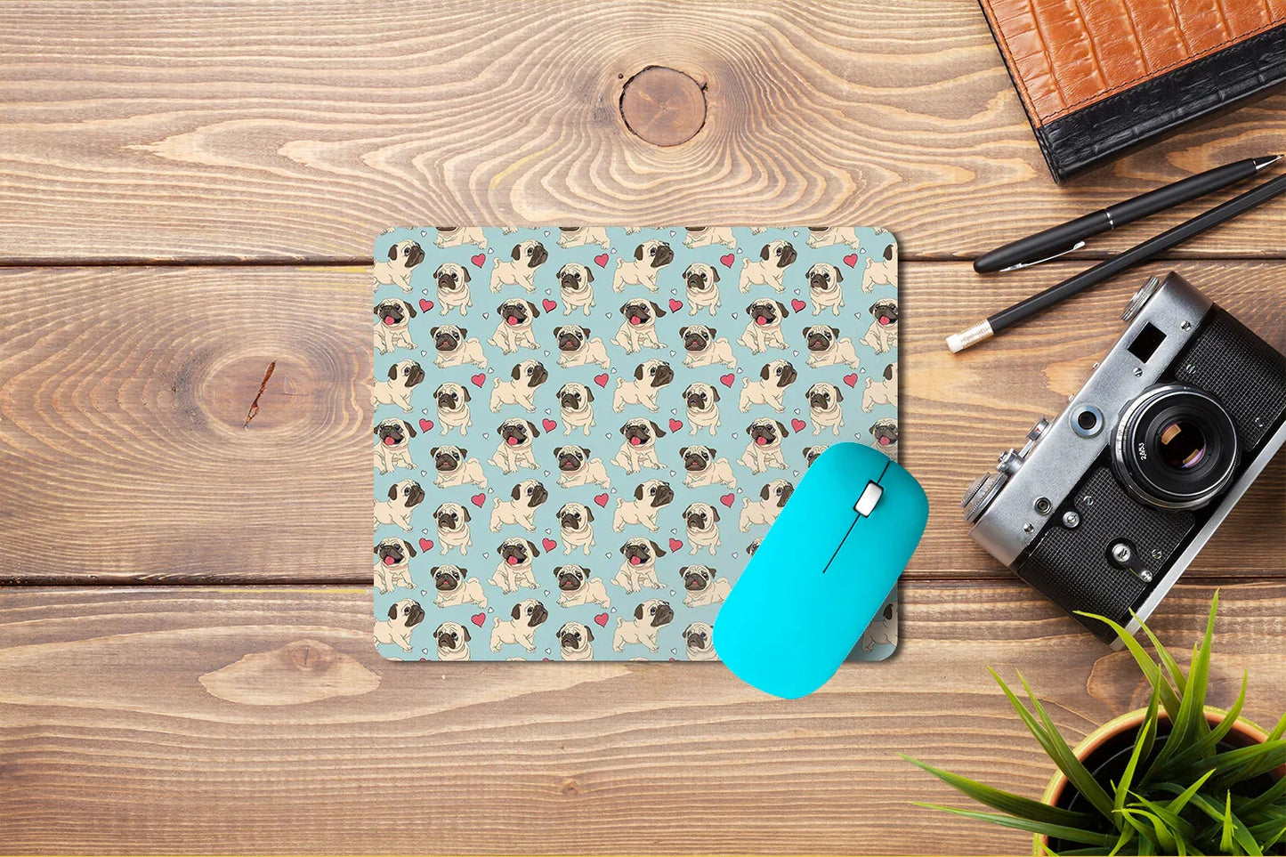 Pug Dog Mouse Pad - Pug Dog Mouse Pad Pug Dog Mouse Pad
