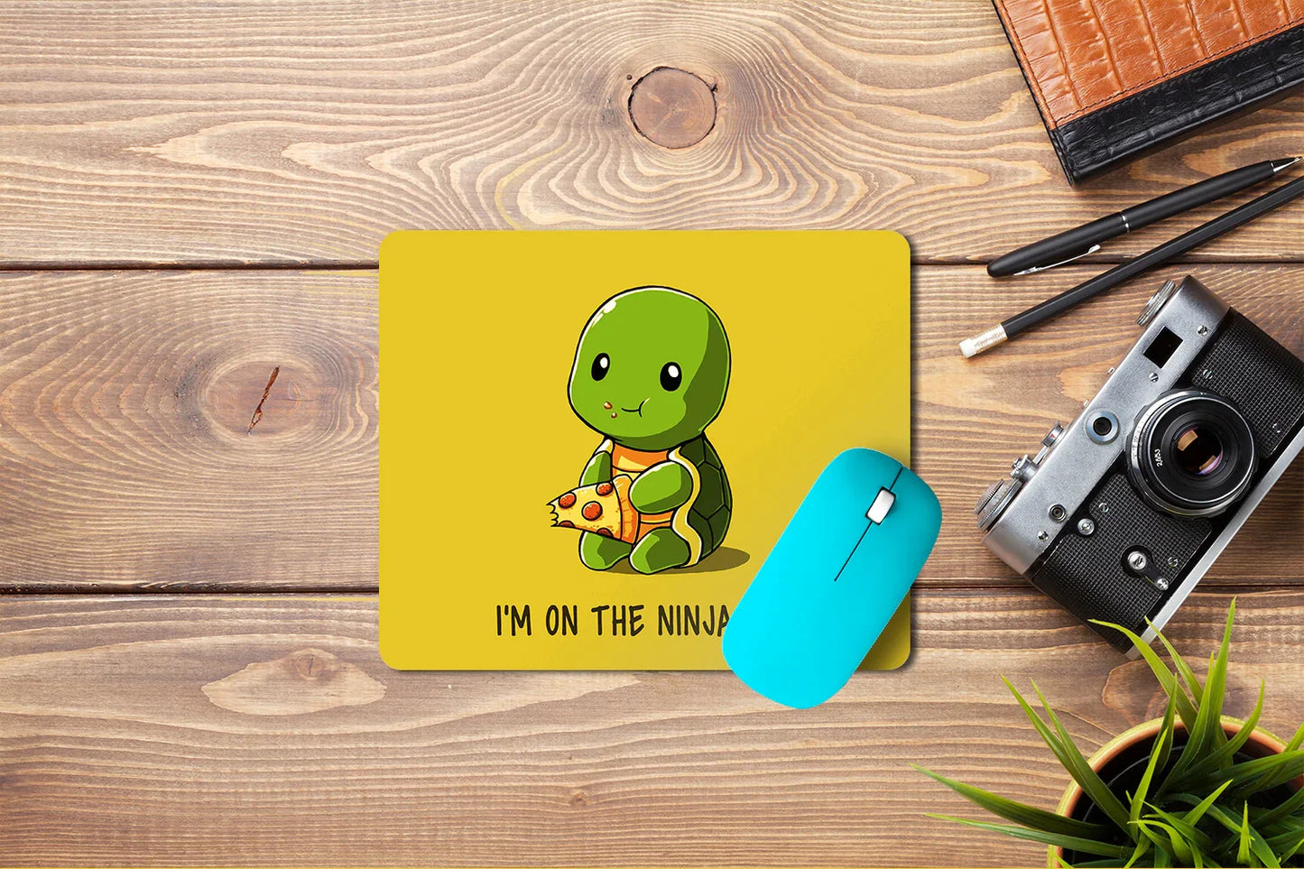 Ninja Turtle Mouse Pad - I am on Ninja Diet Baby Turtle Mouse Pad I am on Ninja Diet Baby Turtle Mouse Pad