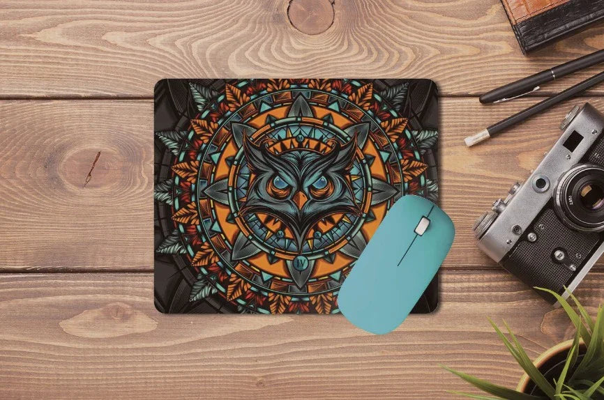 Angry Owl Mouse Pad - Angry Owl Mouse Pad Angry Owl Mouse Pad