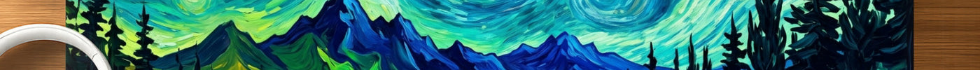 CaseKaro Starry Lake Desk Mat for a keyboard-and-mouse workspace