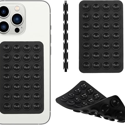 Double-sided sticky pod suction phone mount