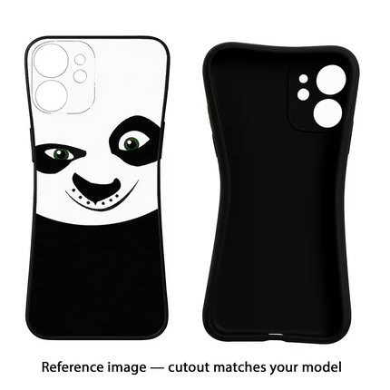 Panda Vivo Y16 Black Soft Case Back Cover by Casekaro