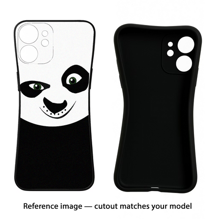 Panda Realme Narzo 80 Lite 5G Black Soft Case Back Cover by Casekaro