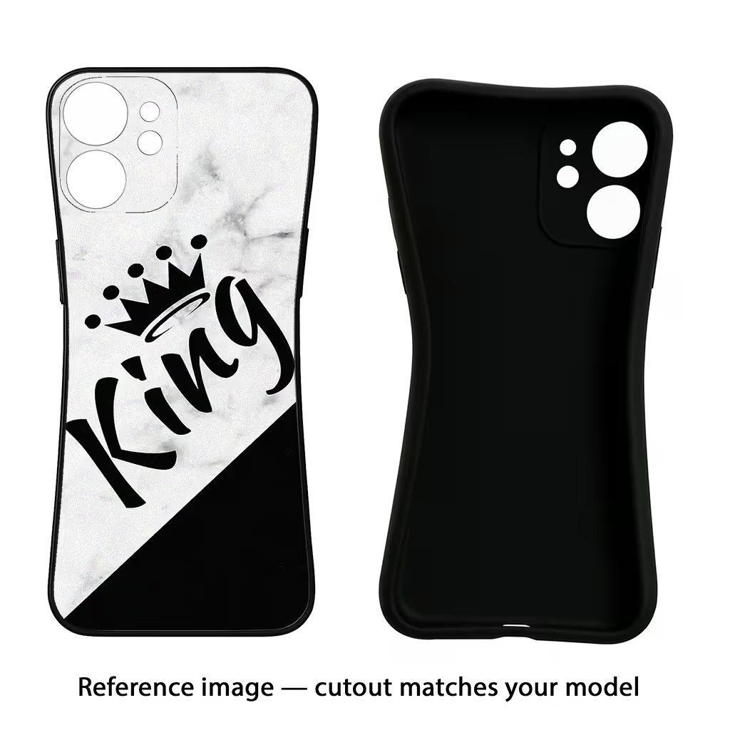 King IQOO Z9s 5G Black Soft Case Back Cover by Casekaro