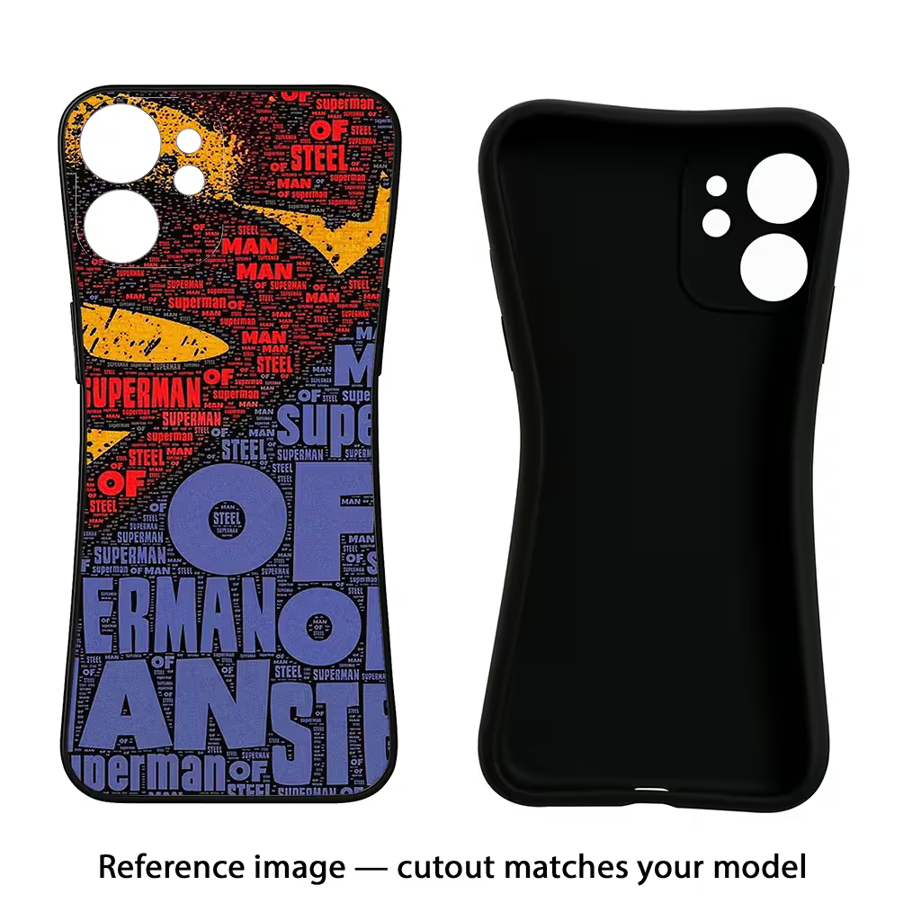 Superman Mi 11 Lite NE 5G Black Soft Case Back Cover by Casekaro