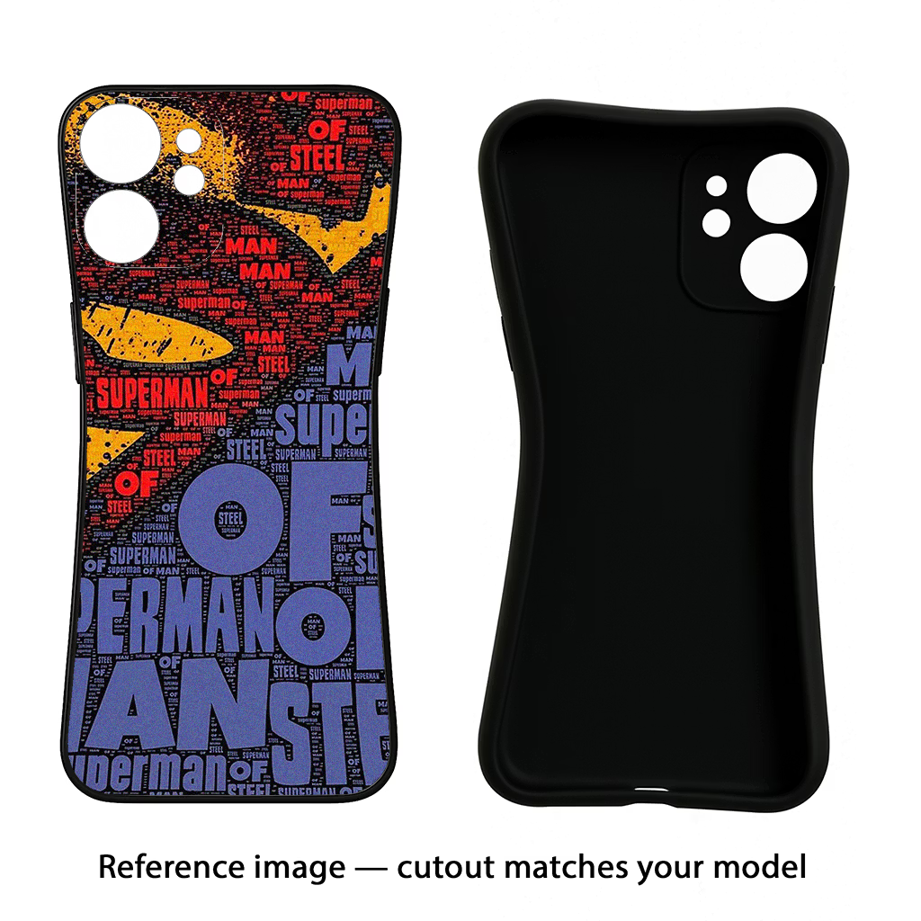 Superman iPhone 13 Pro Black Soft Case Back Cover by Casekaro