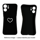 Heart Google Pixel 9 Pro XL Black Soft Case Back Cover by Casekaro