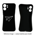 Paper Plane White Samsung A25 5G Black Soft Case Back Cover by Casekaro
