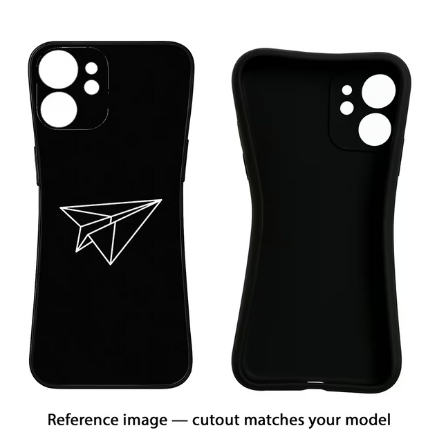 Paper Plane White Samsung M34 5G/F34 5G Black Soft Case Back Cover by Casekaro