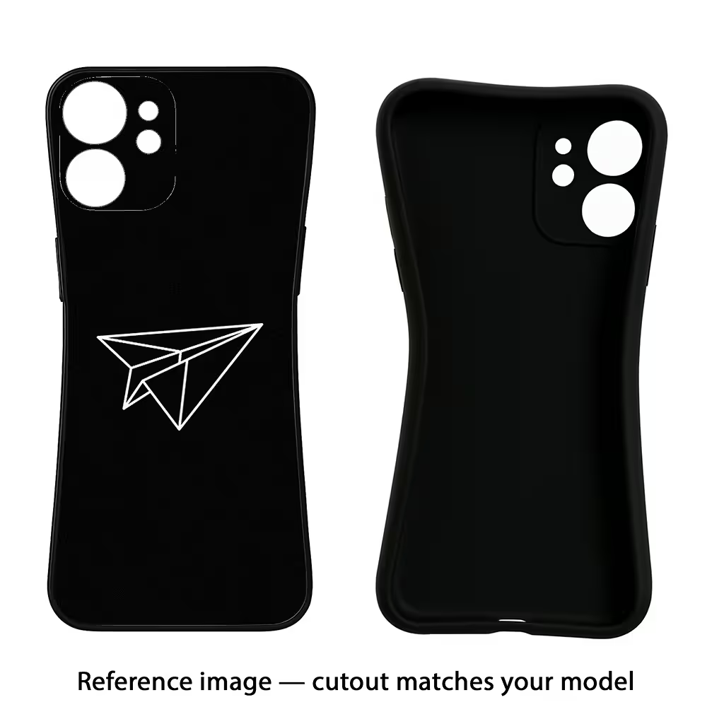Paper Plane White Poco X4 Pro Black Soft Case Back Cover by Casekaro