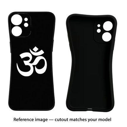 Om Vivo Y16 Black Soft Case Back Cover by Casekaro