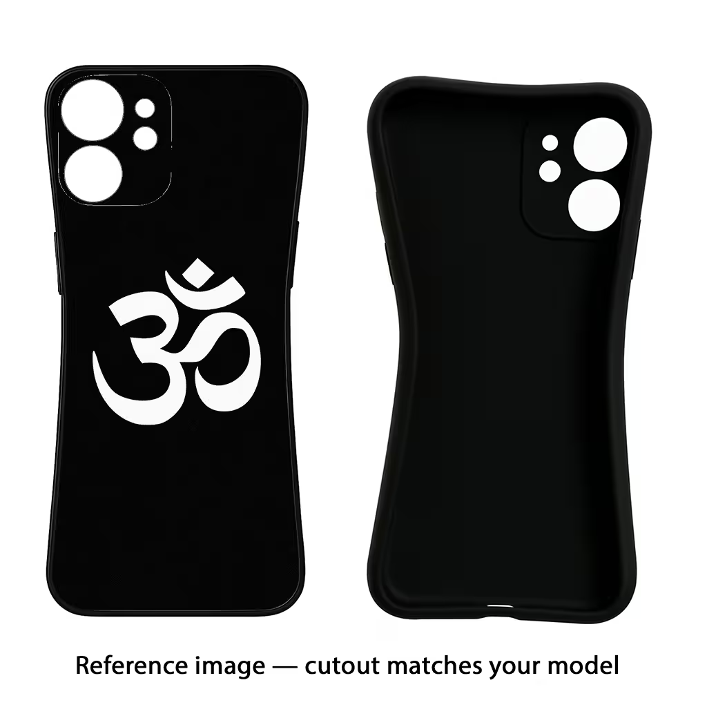 Om Realme 5/5i/5s Black Soft Case Back Cover by Casekaro