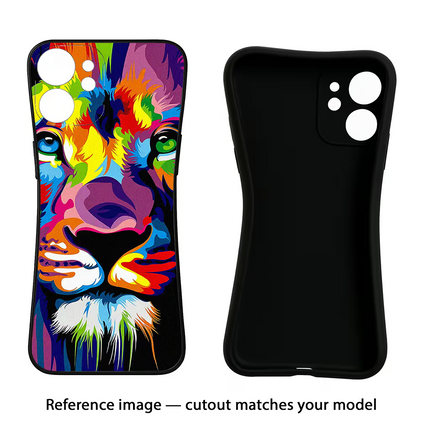 Lion iPhone 16e Black Soft Case Back Cover by Casekaro