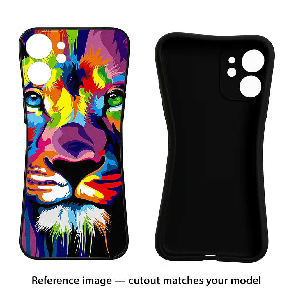 Lion Oppo Reno10 Pro+ 5G Black Soft Case Back Cover by Casekaro