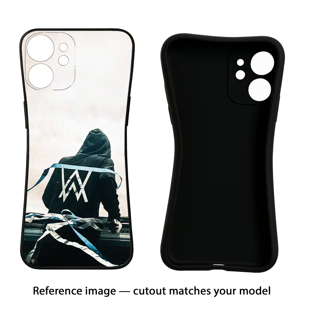 Alan Walker Realme 12+ 5G Black Soft Case Back Cover by Casekaro