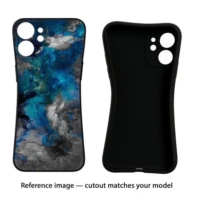 Artwork Vivo Y16 Black Soft Case Back Cover by Casekaro