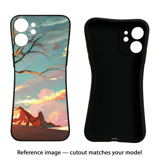 Scenery Vivo Y16 Black Soft Case Back Cover by Casekaro