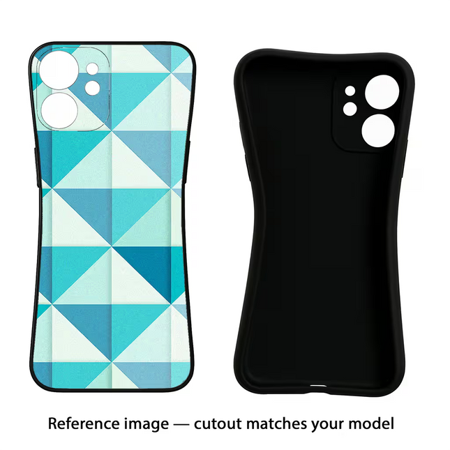 Abstract Vivo Y16 Black Soft Case Back Cover by Casekaro