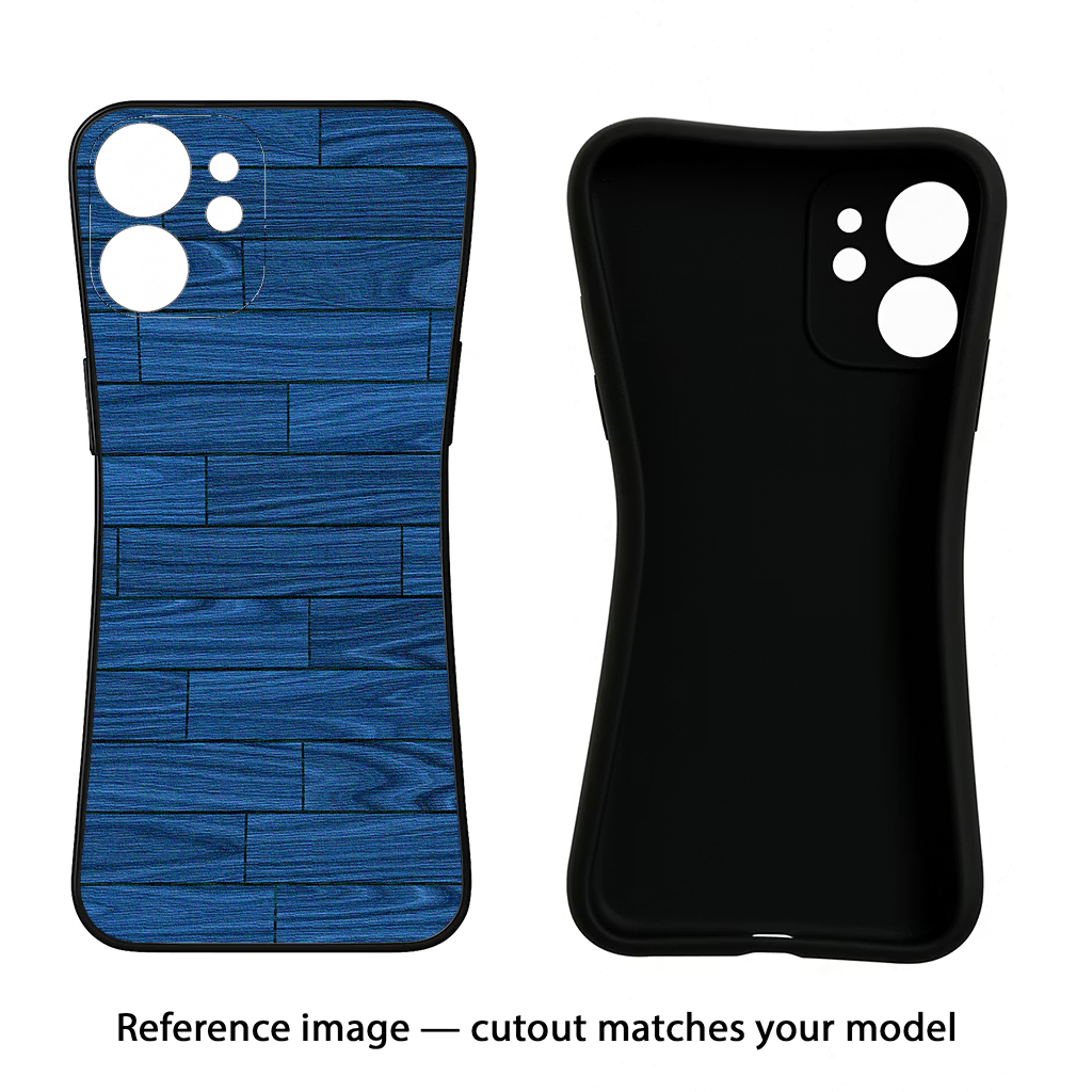 Wooden Texture iPhone 14 Plus Black Soft Case Back Cover by Casekaro