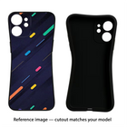 Abstract Design Google Pixel 8A Black Soft Case Back Cover by Casekaro
