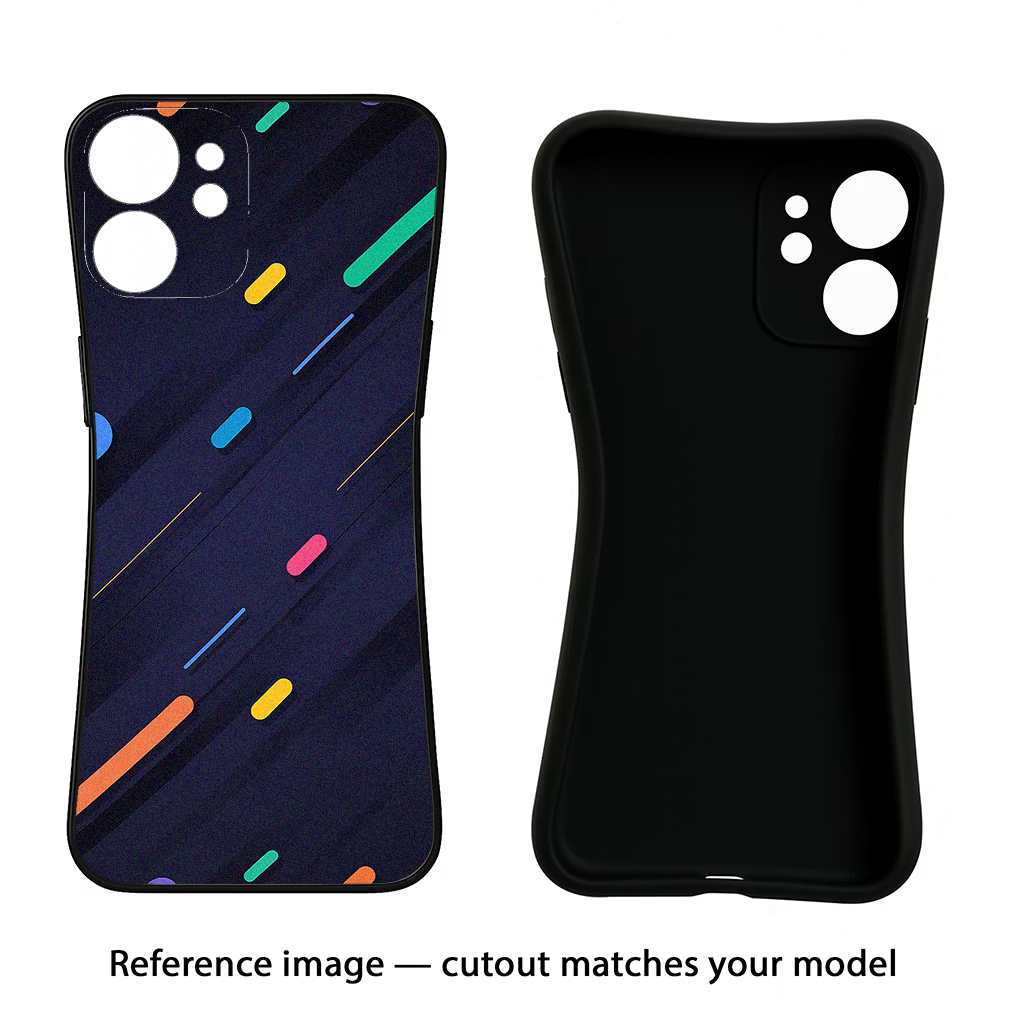 Abstract Design Redmi Note 13 5G Black Soft Case Back Cover by Casekaro
