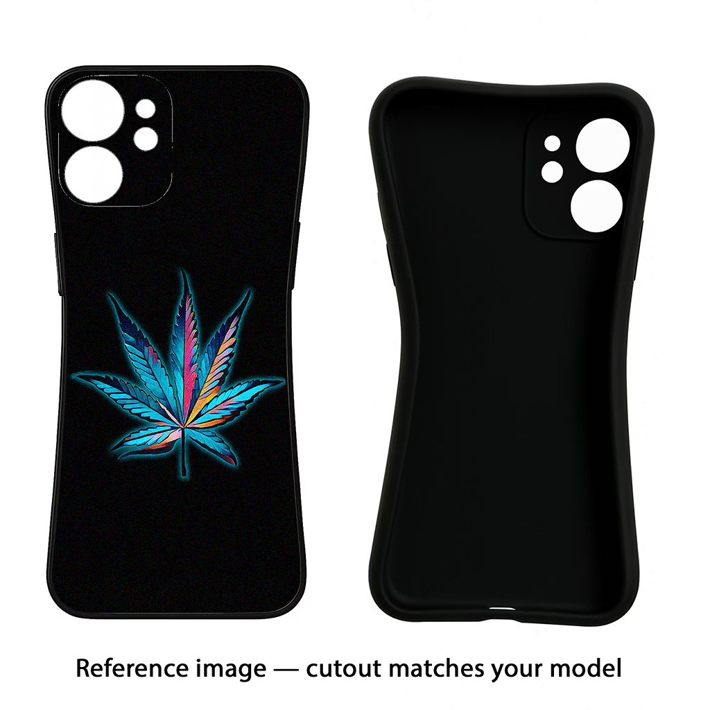 Weed Realme 6/6i Black Soft Case Back Cover by Casekaro