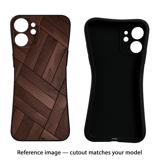 Wooden Texture Design Nothing Phone 3A Black Soft Case Back Cover by Casekaro