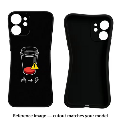 Coffee iPhone 16e Black Soft Case Back Cover by Casekaro