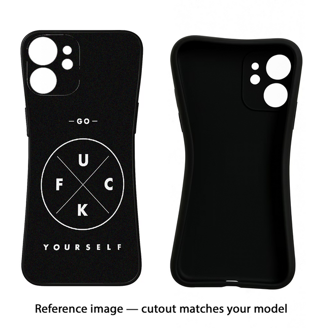 Go Fuck Yourself iPhone 11 Black Soft Case Back Cover by Casekaro