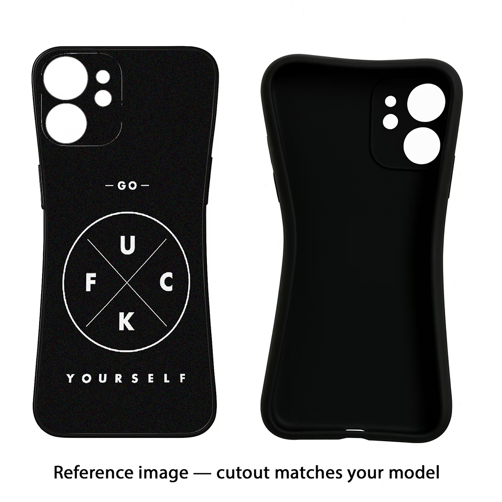 Go Fuck Yourself iPhone 12 Pro Max Black Soft Case Back Cover by Casekaro