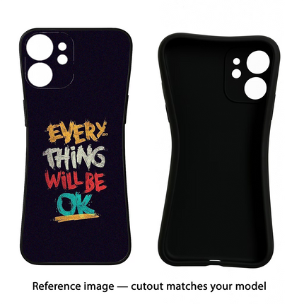 Everything Will Be Ok Redmi Note 10 Pro Max Black Soft Case Back Cover by Casekaro