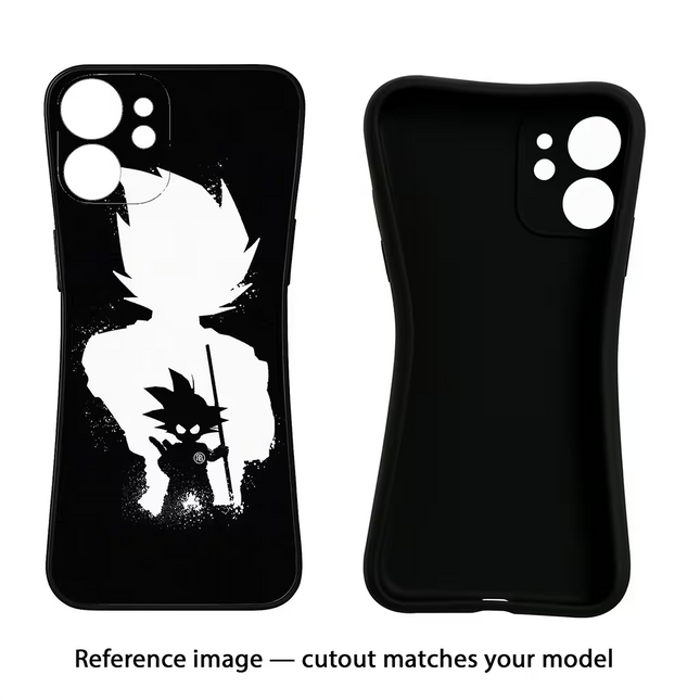 Goku Shadow iPhone 16e Black Soft Case Back Cover by Casekaro