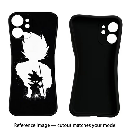 Goku Shadow Poco F5 5G Black Soft Case Back Cover by Casekaro