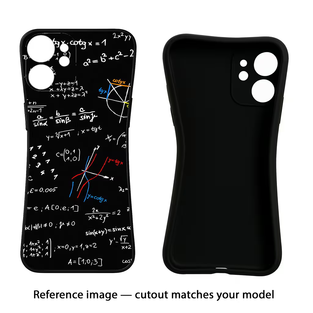 Mathematics Formula IQOO Z6 5G (not 44W) Black Soft Case Back Cover by Casekaro