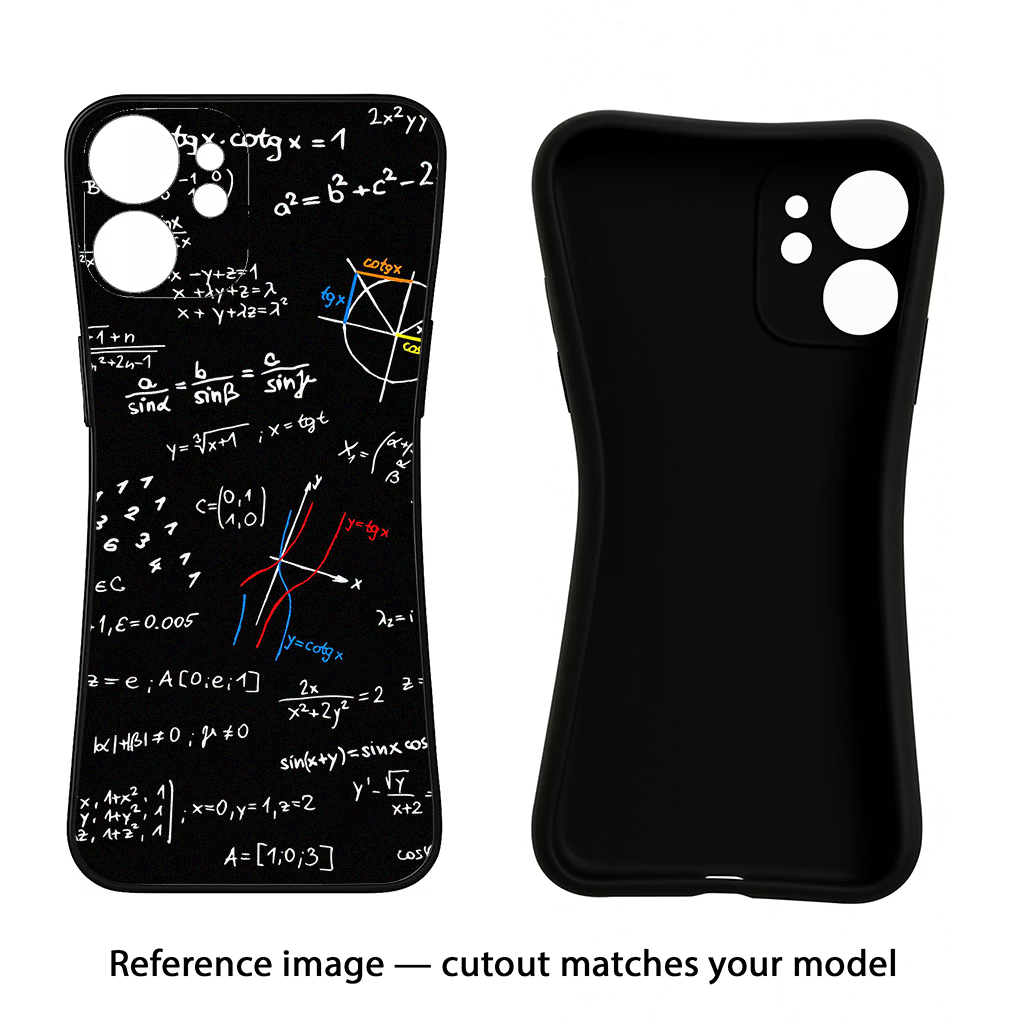 Mathematics Formula iPhone 11 Black Soft Case Back Cover by Casekaro