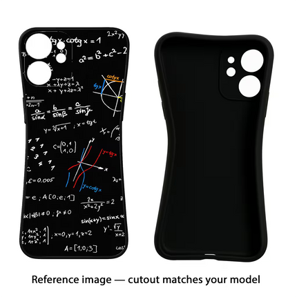 Mathematics Formula Vivo Y16 Black Soft Case Back Cover by Casekaro