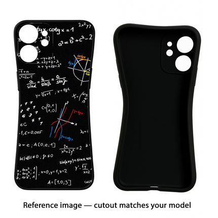 Mathematics Formula Poco M7 5G Black Soft Case Back Cover by Casekaro