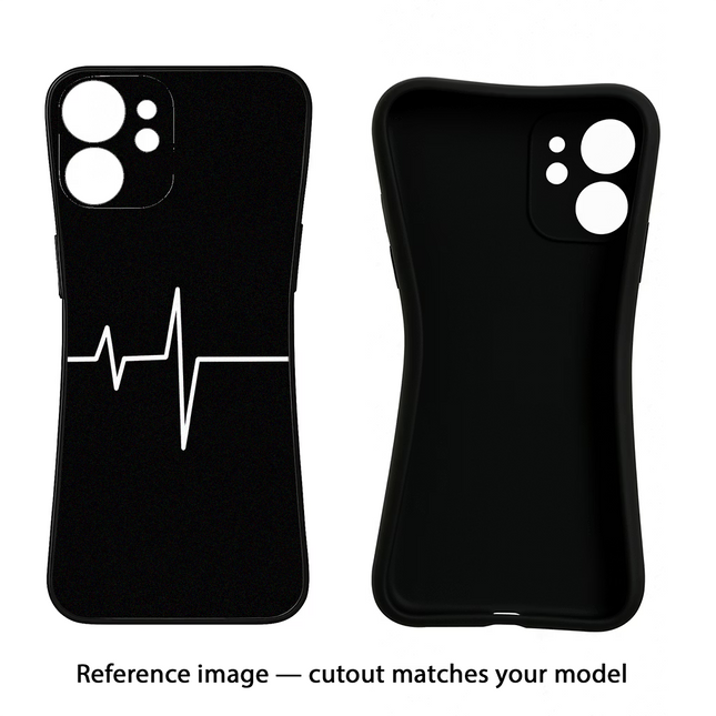 Heart Beats Moto Edge 40 Neo Black Soft Case Back Cover by Casekaro