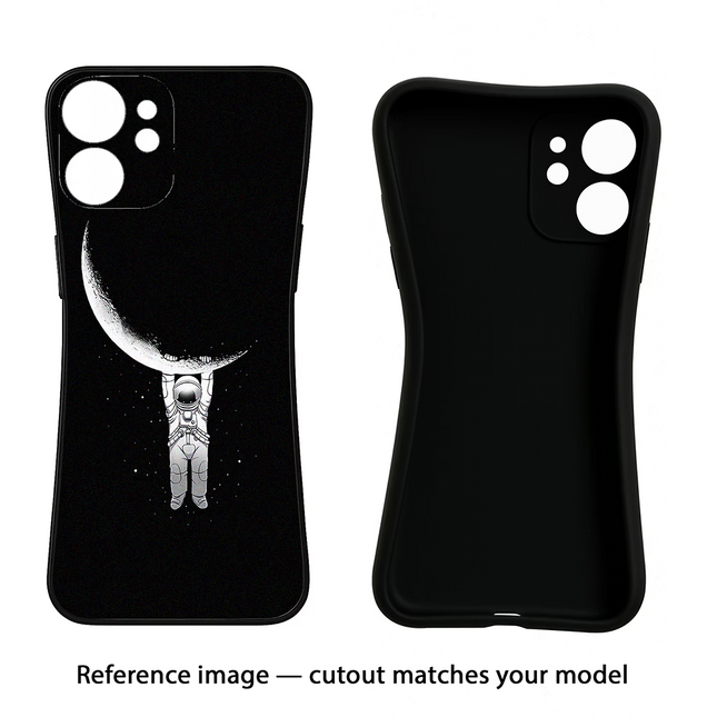 Moon Space Samsung S24 Ultra Black Soft Case Back Cover by Casekaro