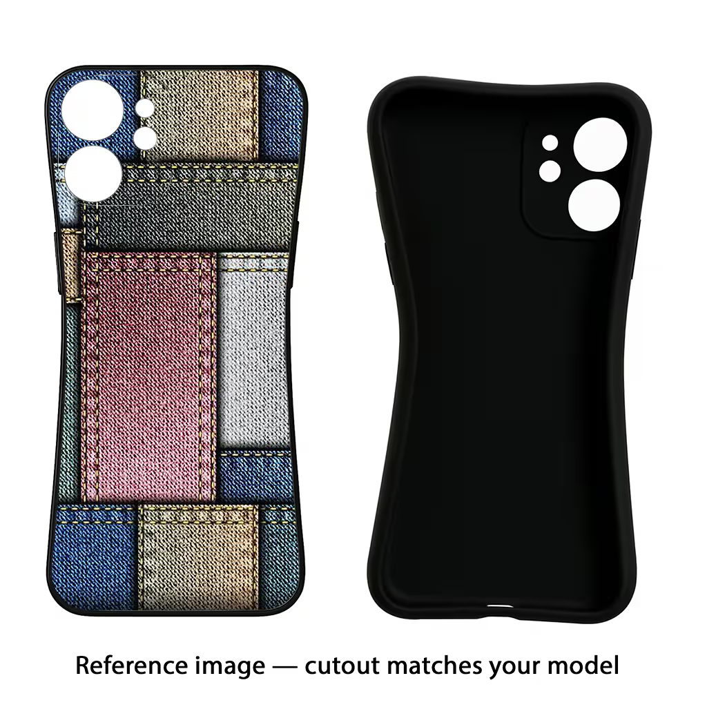 Multicolor Jeans Realme 9 SE Black Soft Case Back Cover by Casekaro