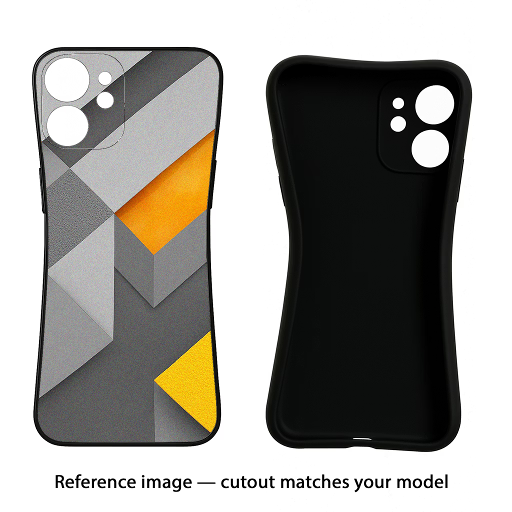 Abstract iPhone 15 Black Soft Case Back Cover by Casekaro