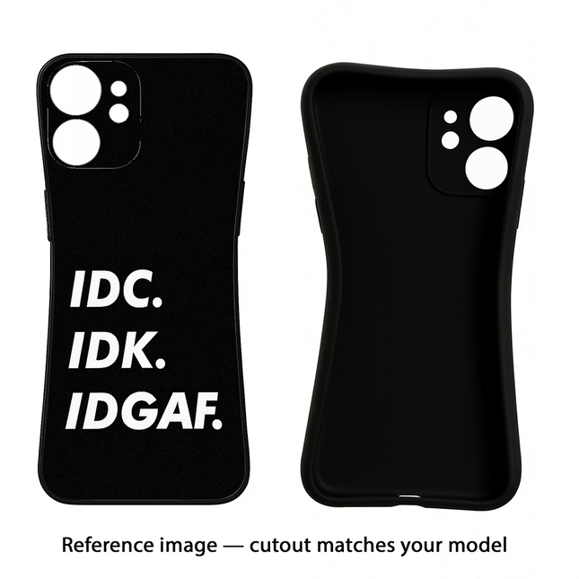 Idc Idk Idgaf OnePlus 11R Black Soft Case Back Cover by Casekaro